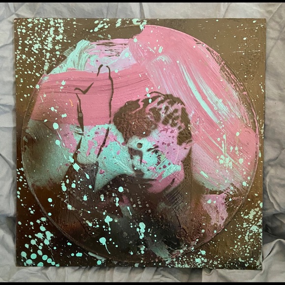 David Bowie original art on vinyl